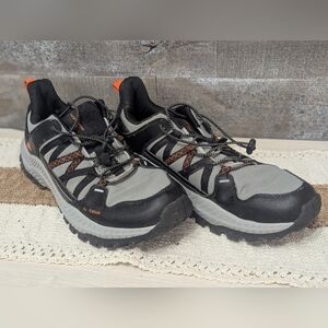 Size 13 Ozark Trail Men's All Terrain Shoes - Black, Gray, and Orange